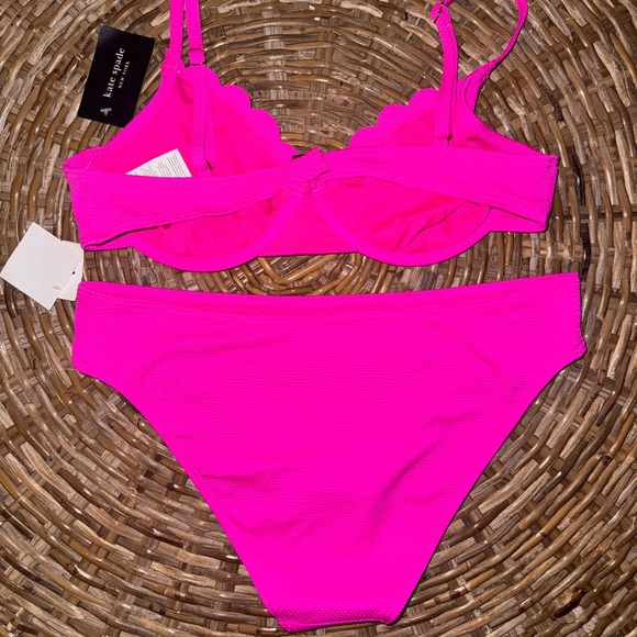 NWT ▪️ Kate Spade Scalloped Underwire Bikini Set - Picture 4 of 10